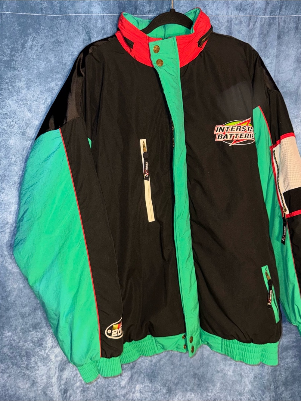 Vintage Chase Authentics Bobby Labonte #18 Interstate Batteries NASCAR Jacket XL